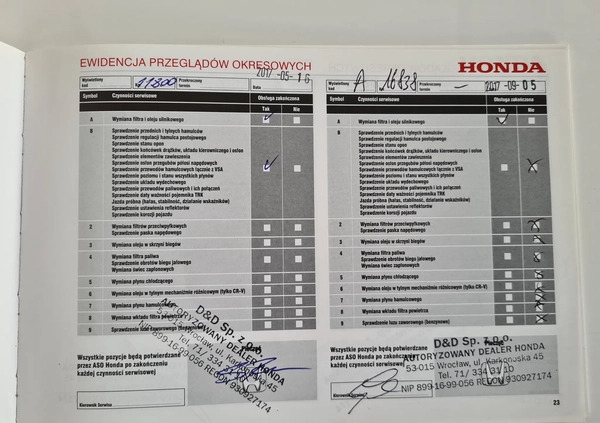 Honda HR-V cena 75900 przebieg: 86900, rok produkcji 2015 z Modliborzyce małe 562